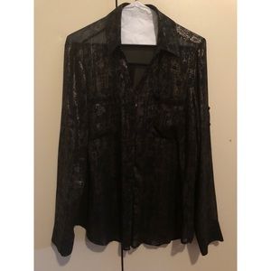 Gold speckled blouse